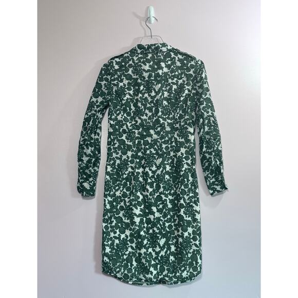 Tory Burch Issy Vine Shirtdress in Green Size 0 - Picture 3 of 6